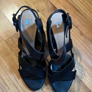 Nordstrom BP black sandals size 8M